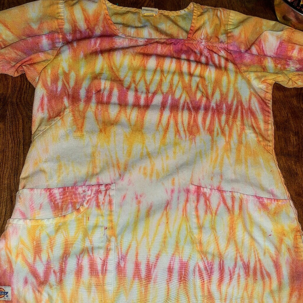 Custom tie dye scrubs
