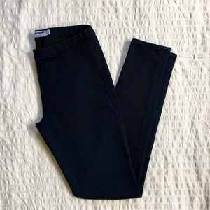 American Apparel dark indigo denim pull-on jeans