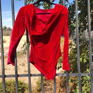 Brand new no tags velvet One piece blouse