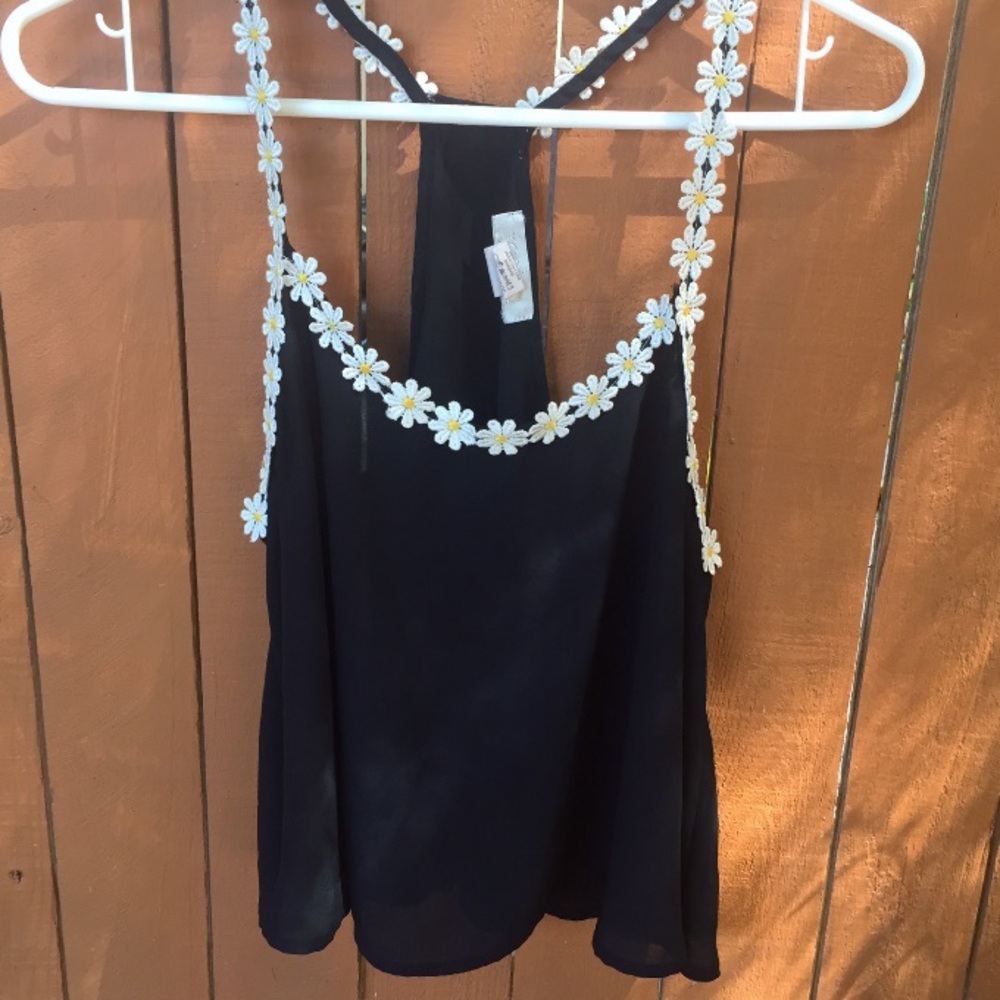 Floral Embroidered Tank top 🌼