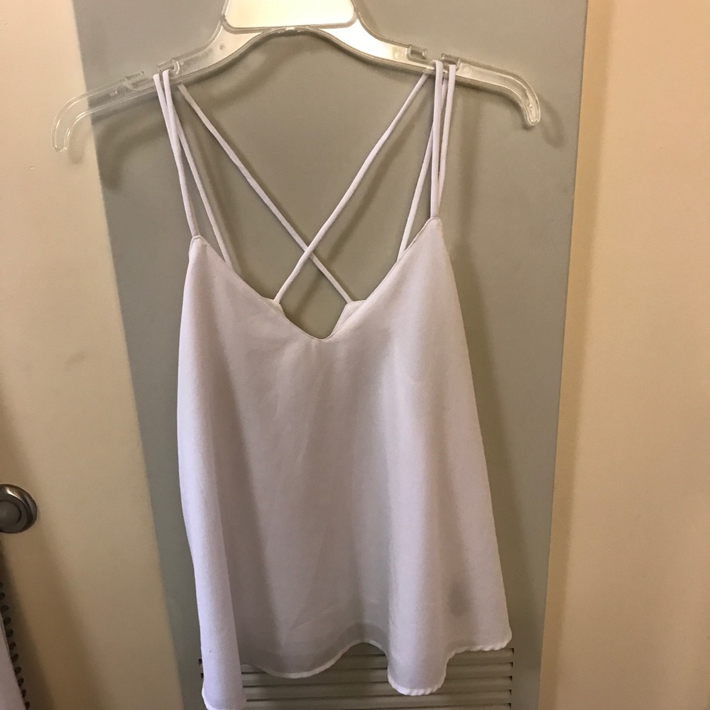 white tank top