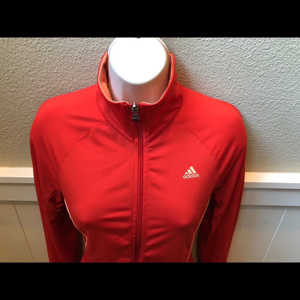 Adidas Climalite orangish/red and peach color. - Picture 3 of 6