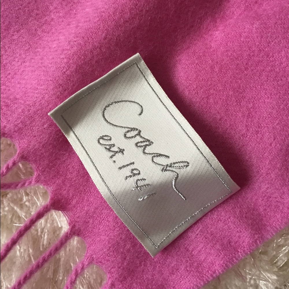 Pink Coach Scarf 💕