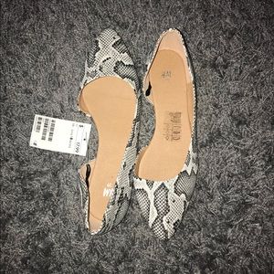 H&M Snakeskin Print Flats