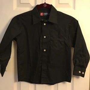 Boys button up, black