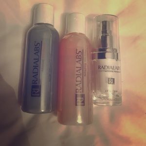 RadialLabs Cleanser toner and wrinkle reducer set