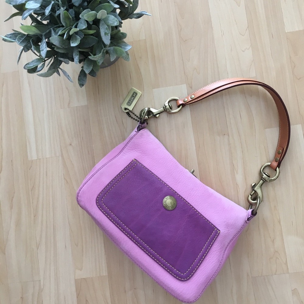 Pink Leather Coach Purse