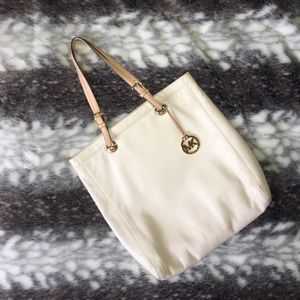 Beige Michael Kors Tote Bag
