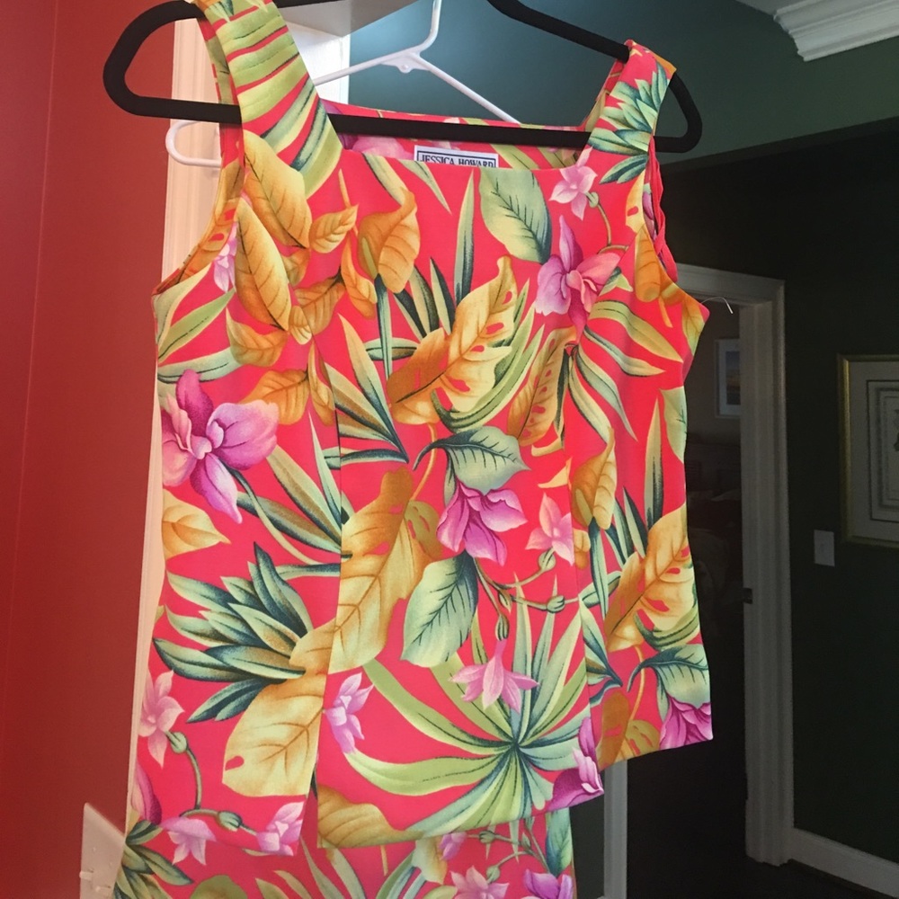 Tropical Skirt & Top Set - New