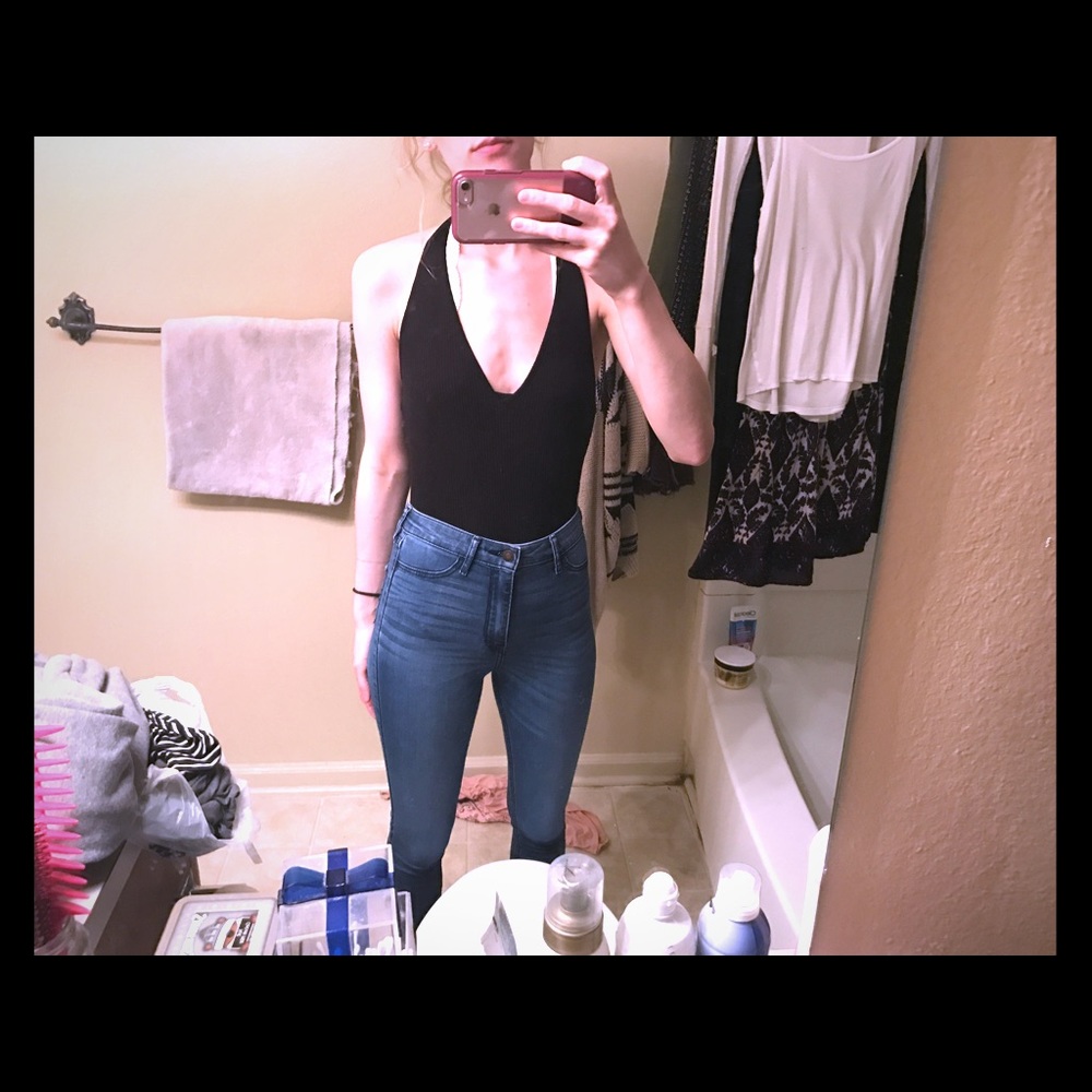 High waisted size 1 long jeans