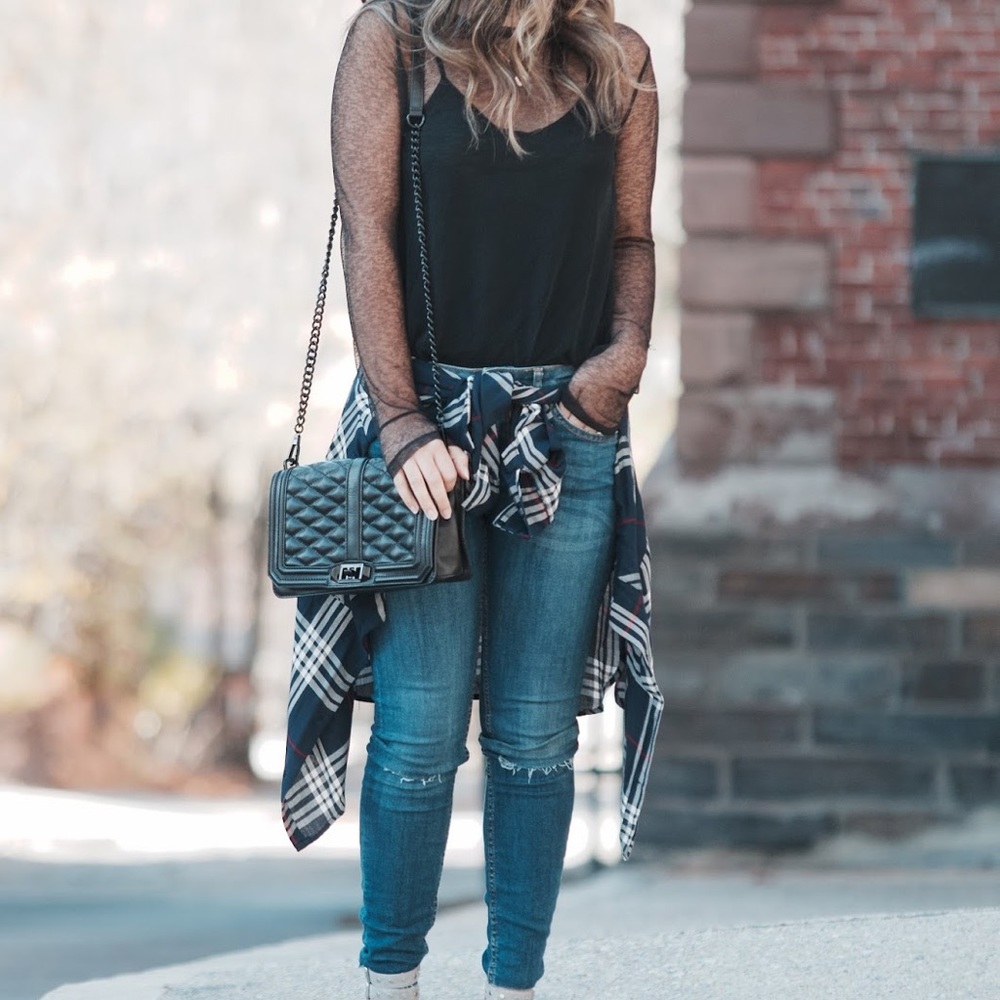 REBECCA MINKOFF BLACK HANDBAG
