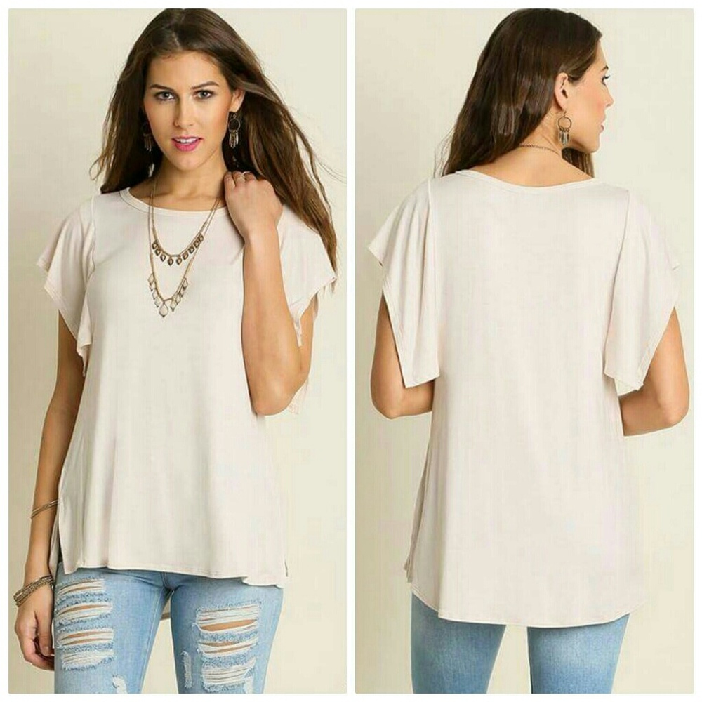 High low basic with sleeve detail