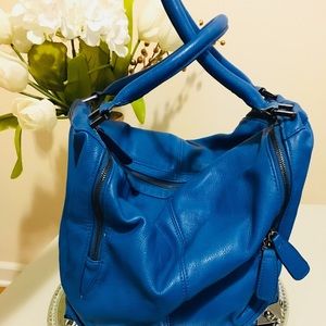 Cobalt blue hobo purse