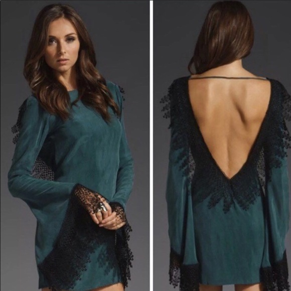 For Love And Lemons Dresses & Skirts - ❤️ 🍋For Love and Lemons open back emerald dress