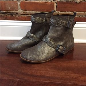 Lien Do by Seychelles Braided Strap Leather Boot.