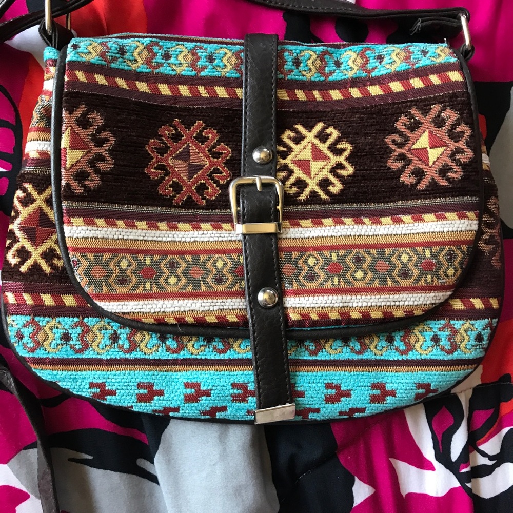 BRAND NEW Boho Turkish Carpet Cross Body Purse