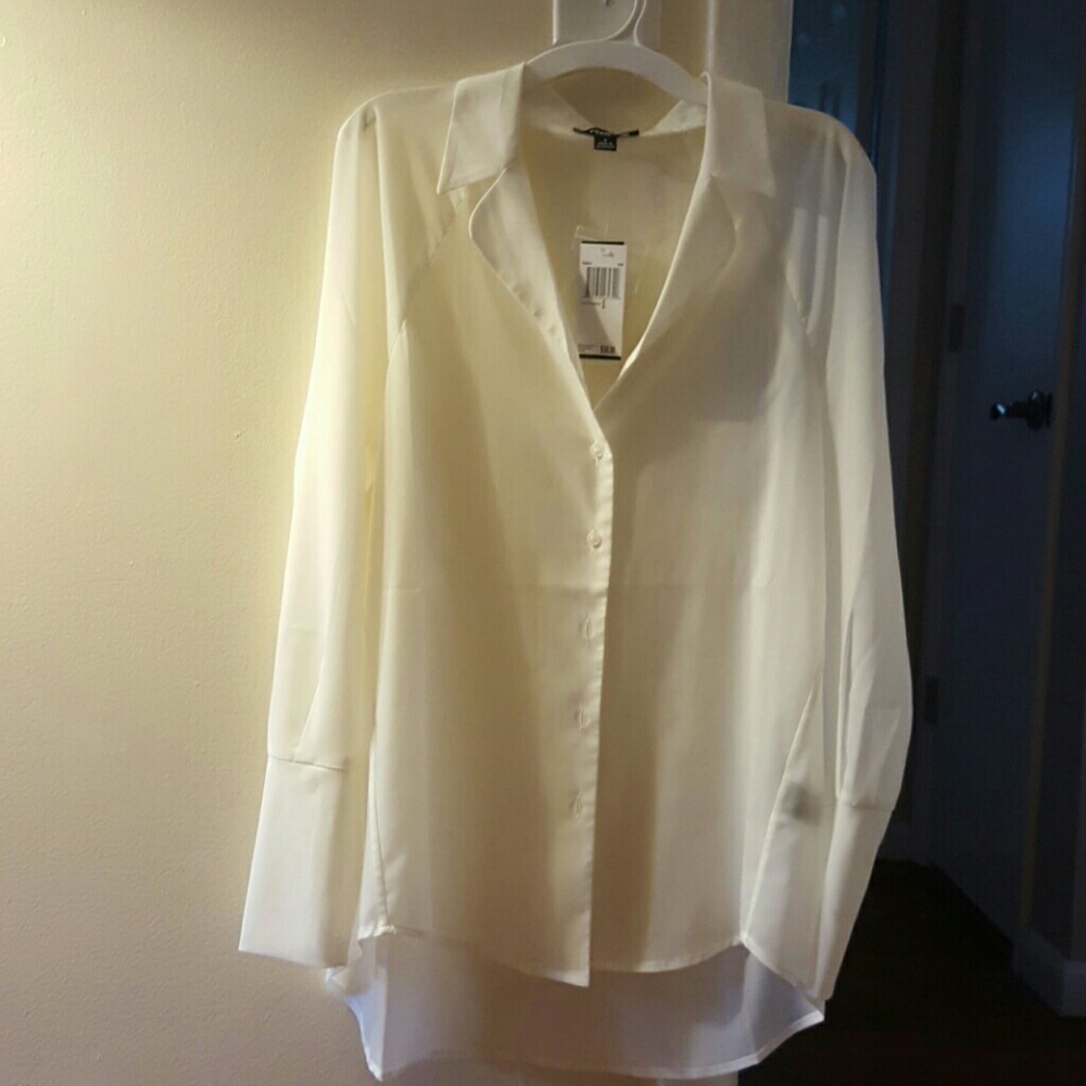 Sheer button down