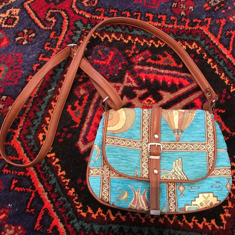BRAND NEW Boho Turkish carpet cross body purse