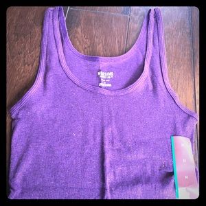 Tank top - purple with gold sparkles