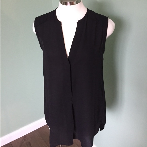 Chiffon-like high low tank tunic - Picture 2 of 4