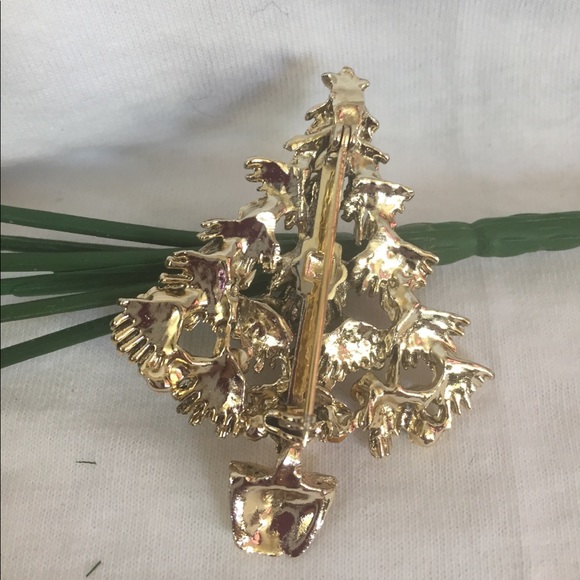 Vintage Christmas tree pin - Picture 2 of 3