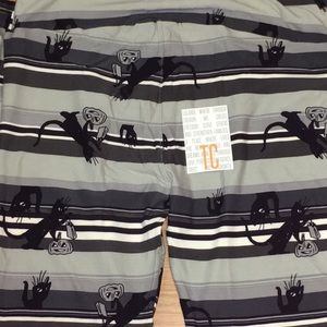 Lularoe Halloween Black Cats Pumpkins Leggings TC