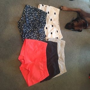 Like new size 12 JCREW Chino Shorts, 5 pairs.