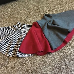 High wasted flare skirt