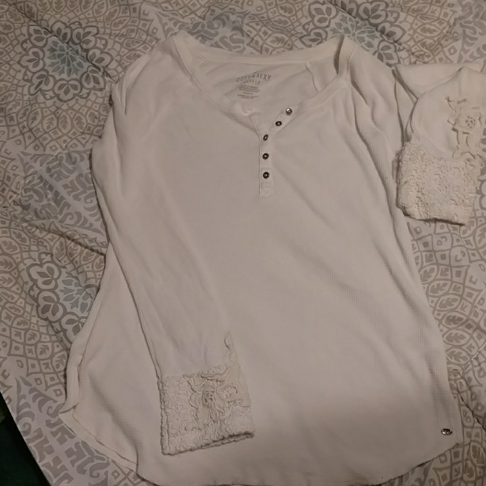 American eagle soft & sexy waffle shirt