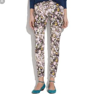 Madewell floral skinny jean