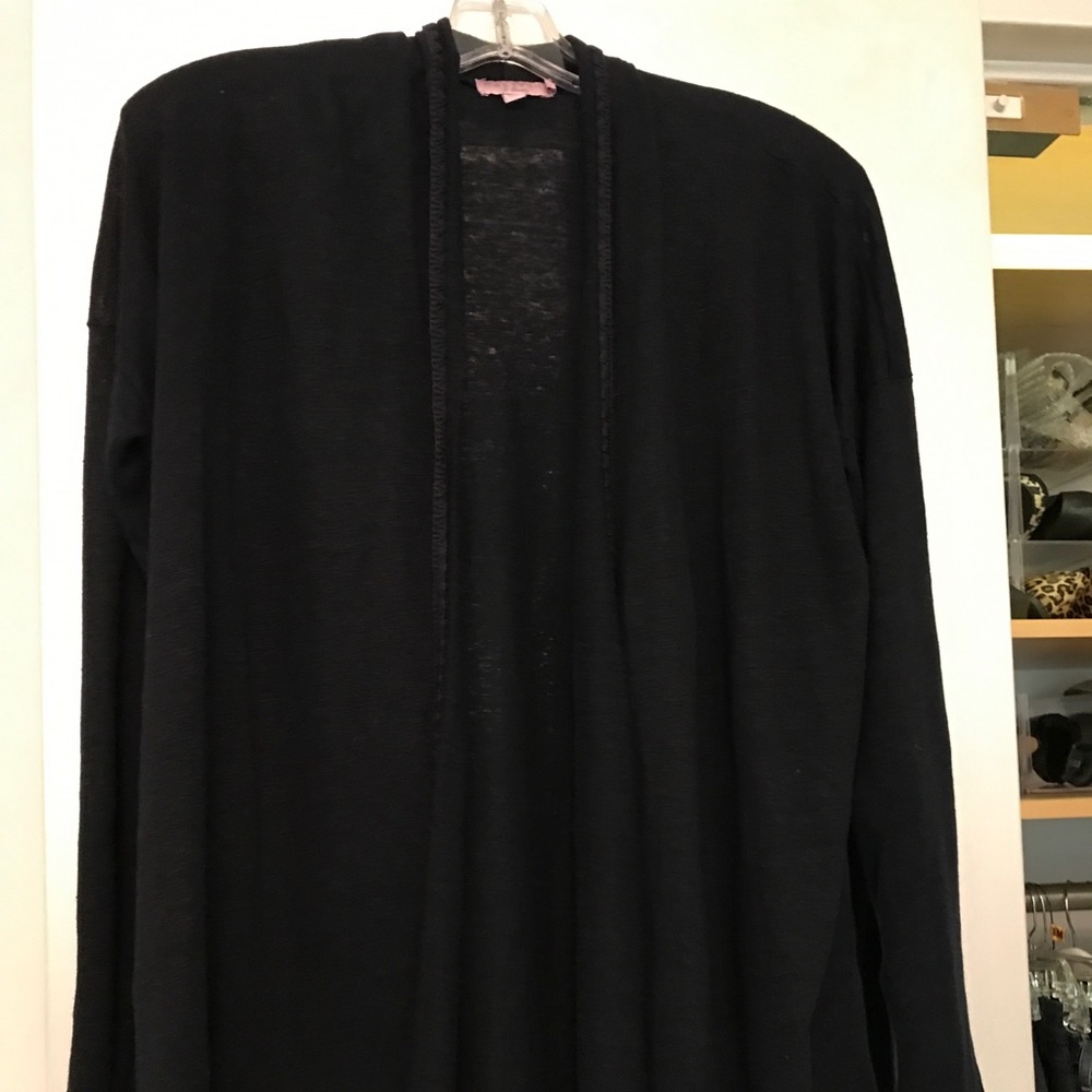 Dark navy cotton cardigan
