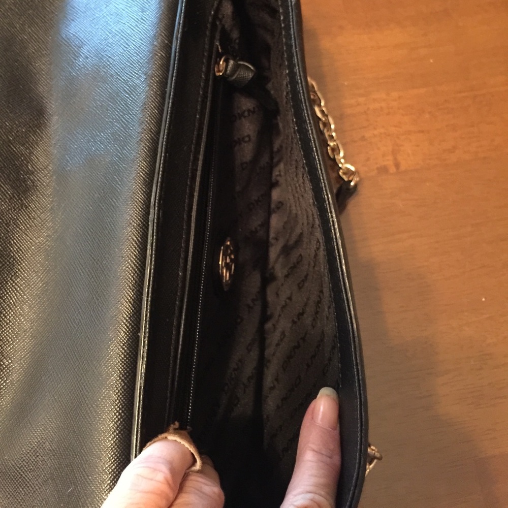 DKNY Black Purse Authentic, Leather - Picture 3 of 3