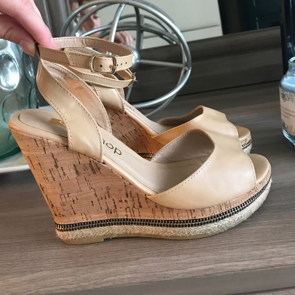 NEW Shu Shop cork wedges