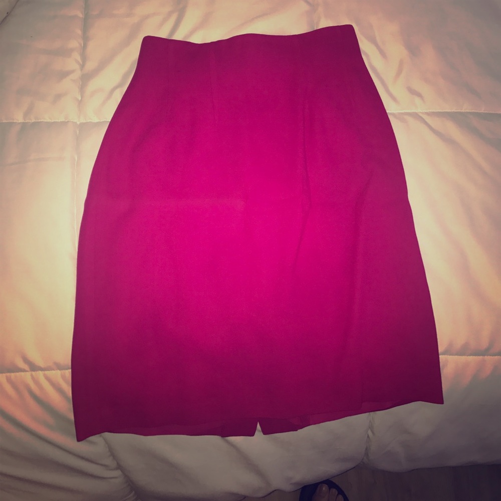 Vintage Hot Pink Pencil Skirt