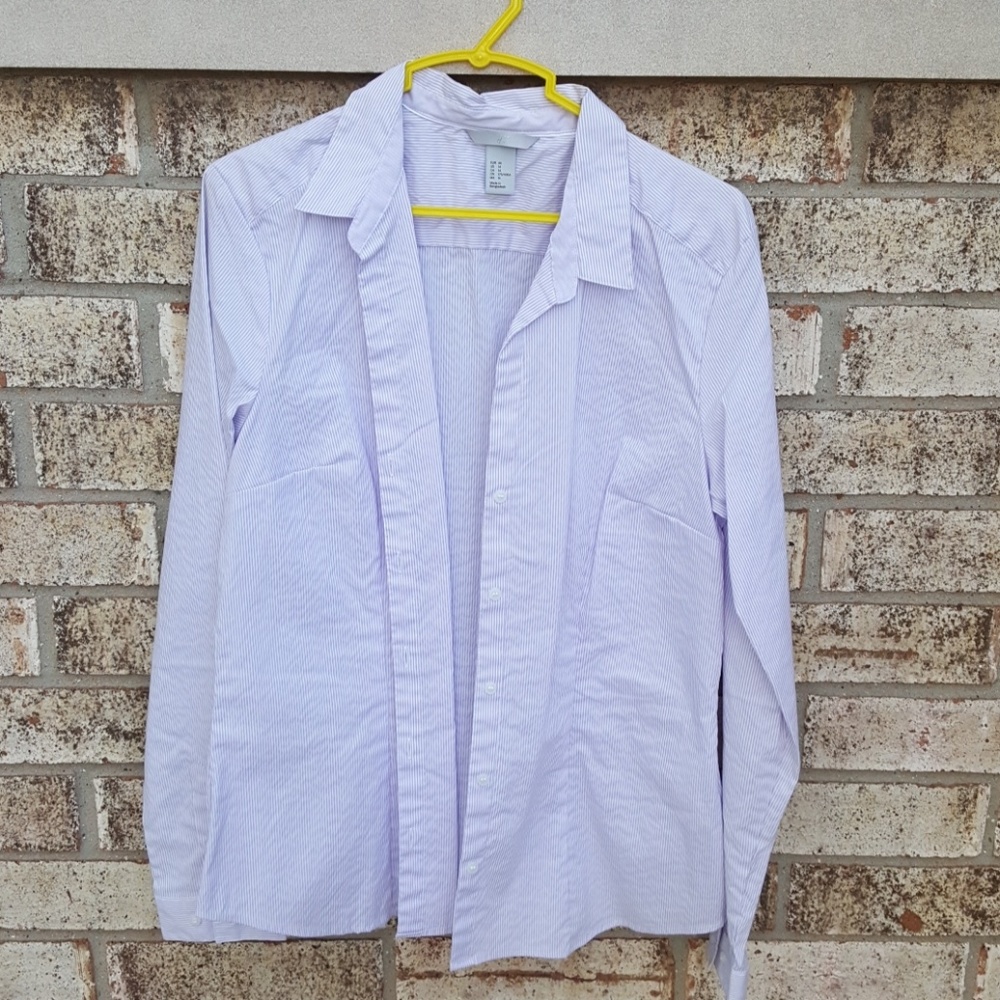 H&M Purple Button Up Blouse