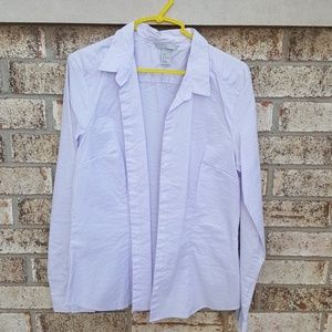 H&M Purple Button Up Blouse