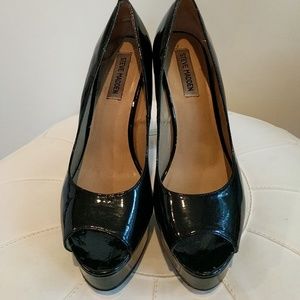 Steve Madden patent leather platforms