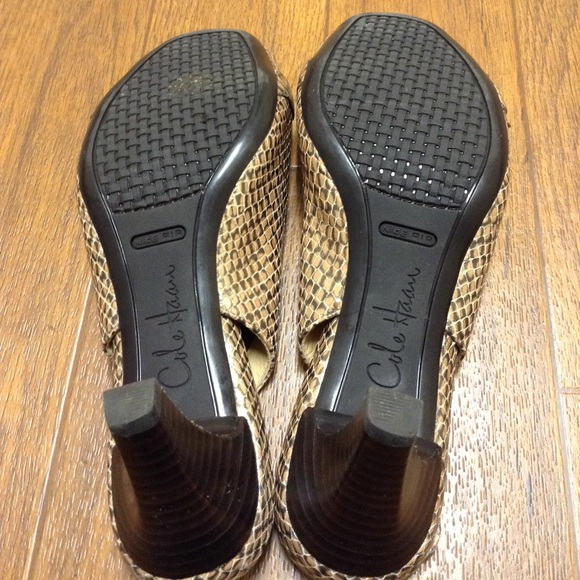 Cole Haan snakeskin sling backs - Picture 8 of 8