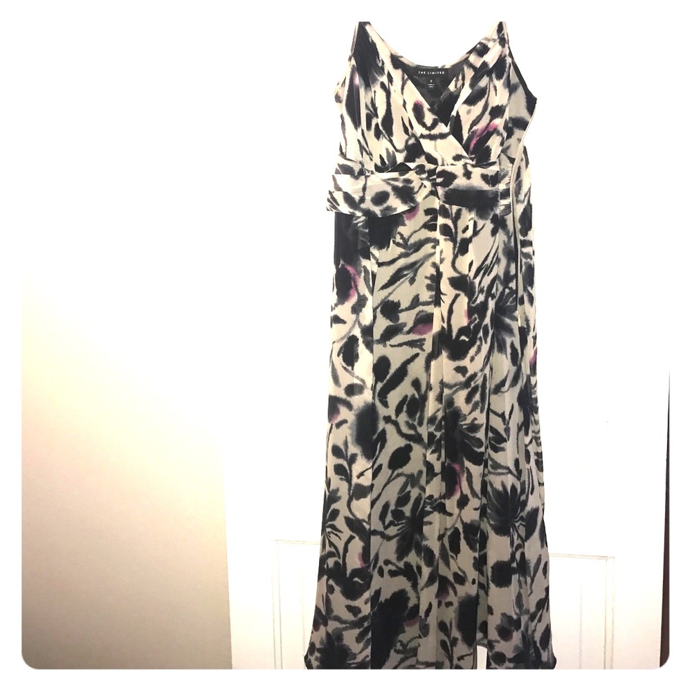 Limited Black & Pink Patterned Dress