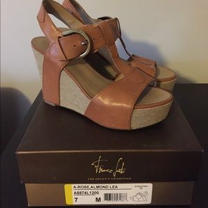 Franco Sarto wedge sandals like new size 7