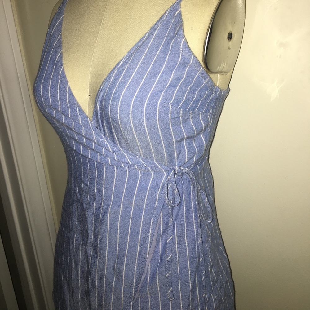 Baby blue beach romper