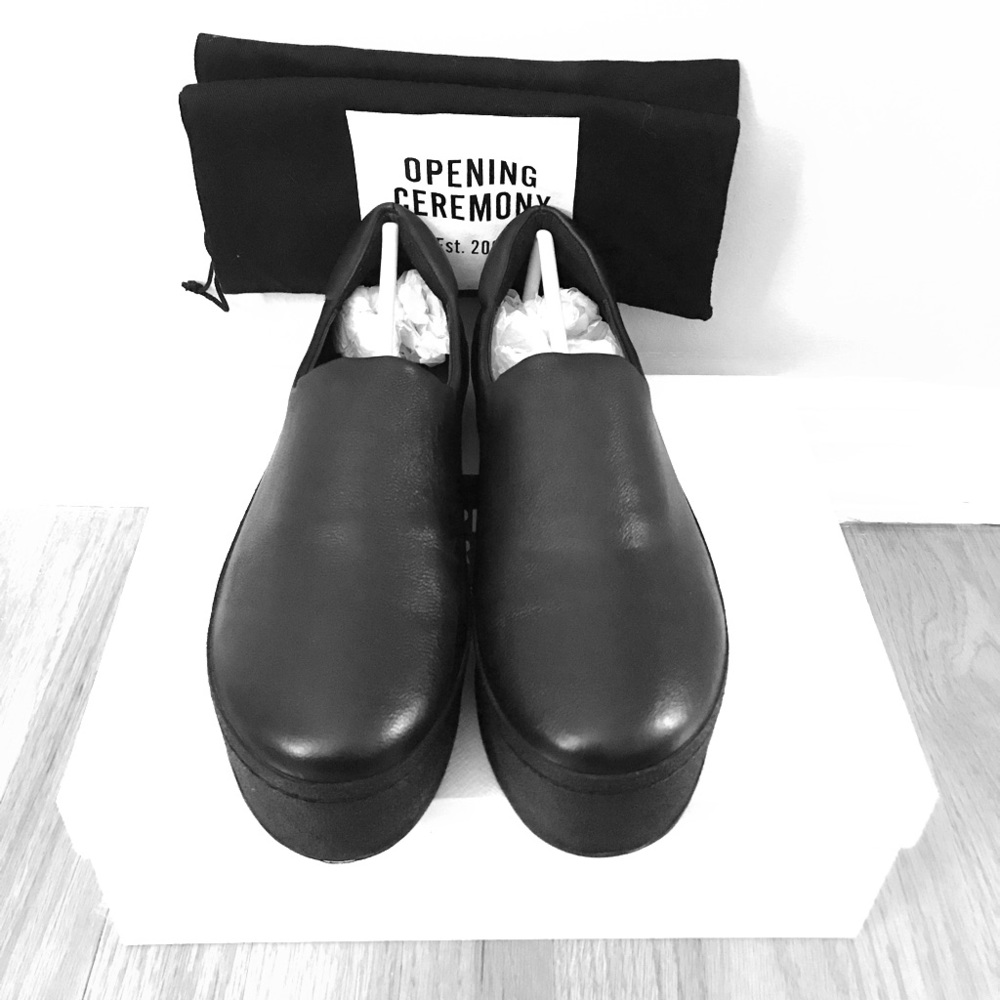 Opening Ceremony Cici Leather Platform Sneakers