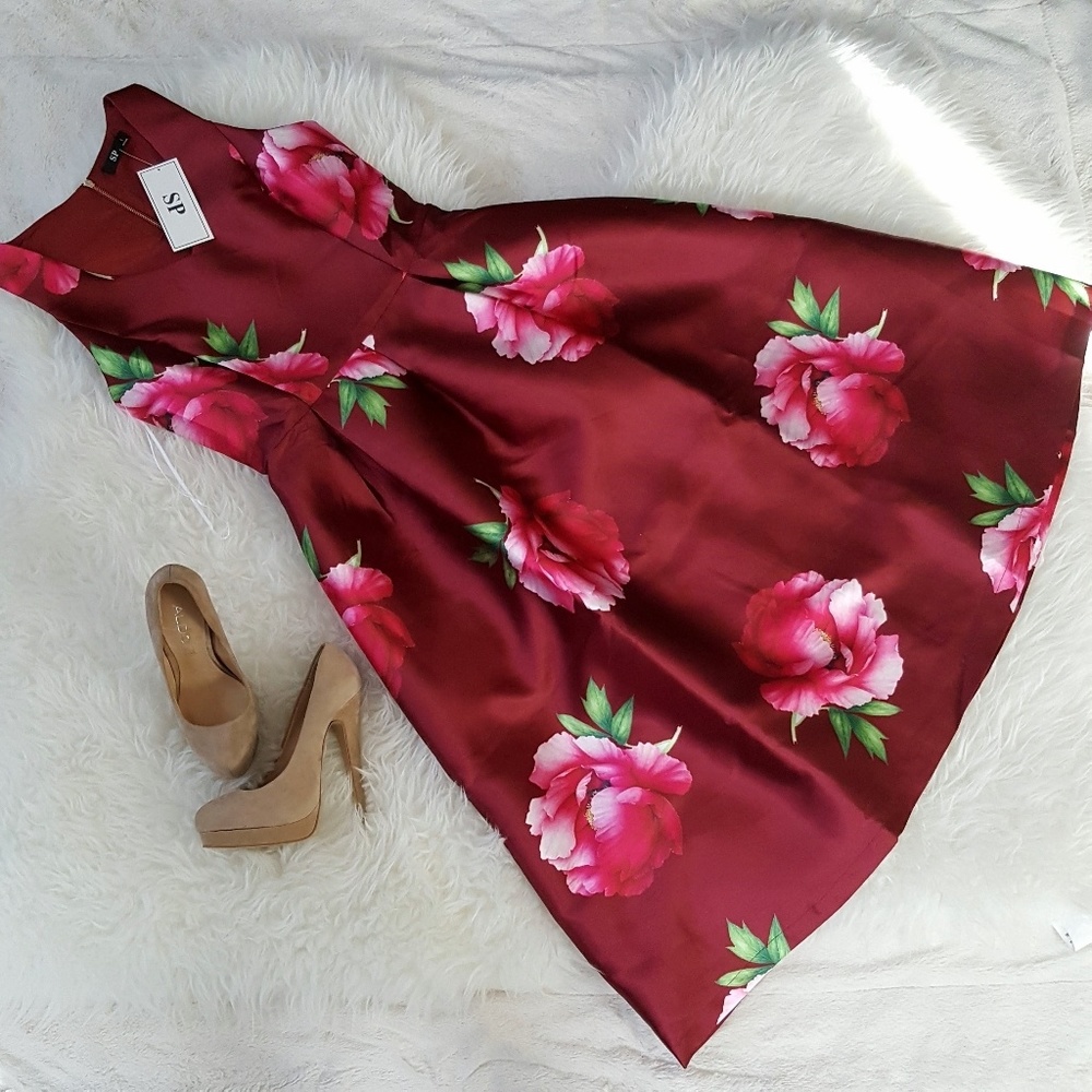 Fiona Fit and Flare Floral Dress