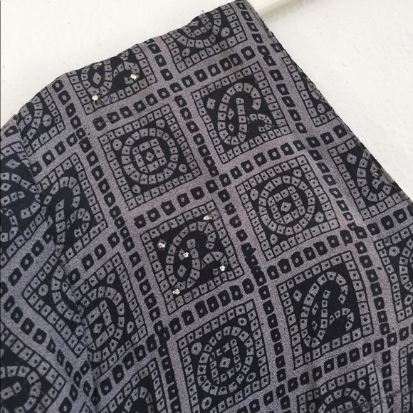 Black & gray Indian silk kurta pajama - Picture 3 of 4