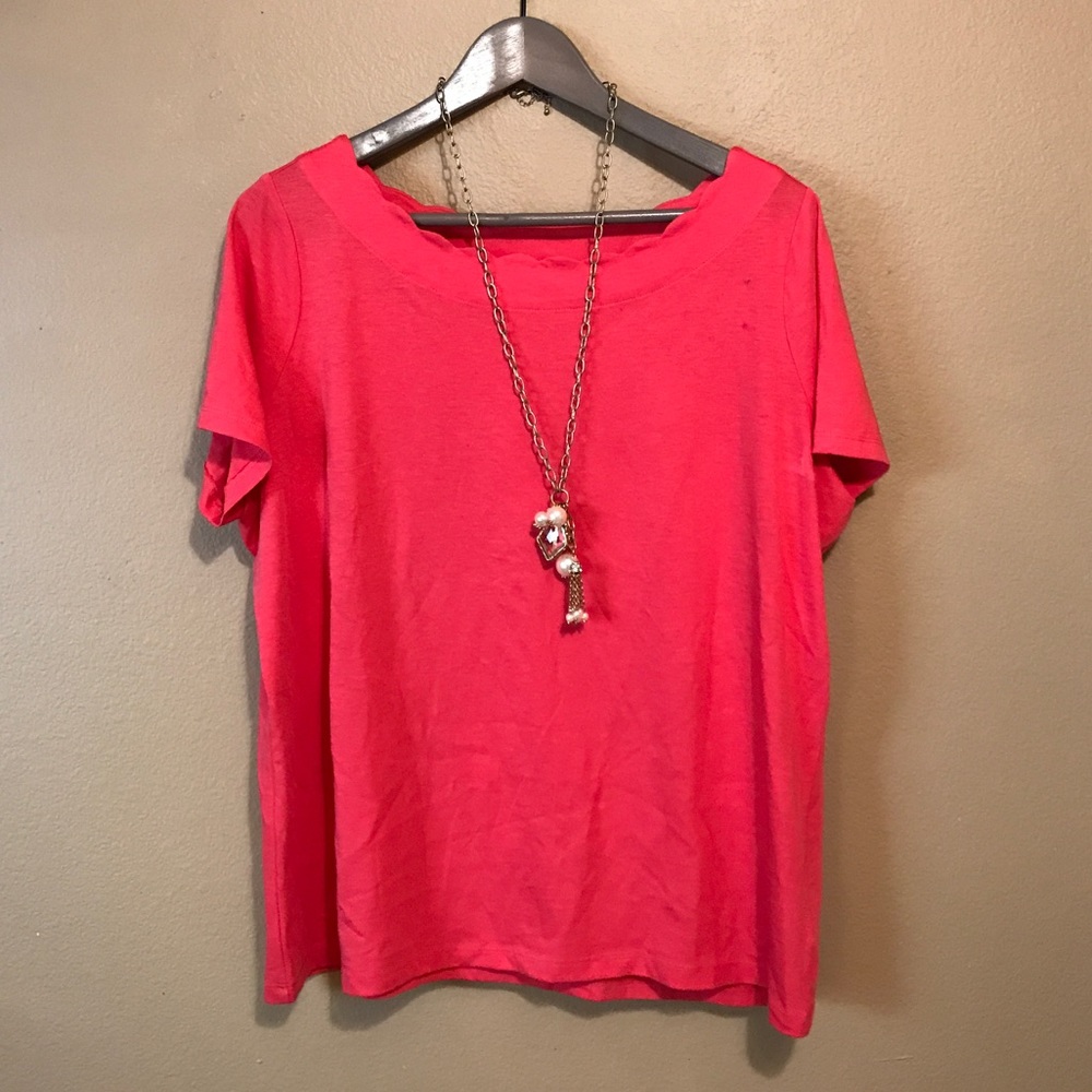 Talbots Coral Top