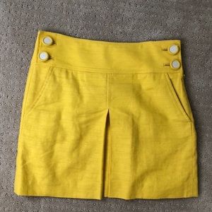 J Crew yellow skirt