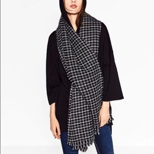 Zara oversized shawl scarf