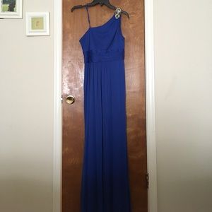 Adrianna Papel Floor length blue dress. Nwt!