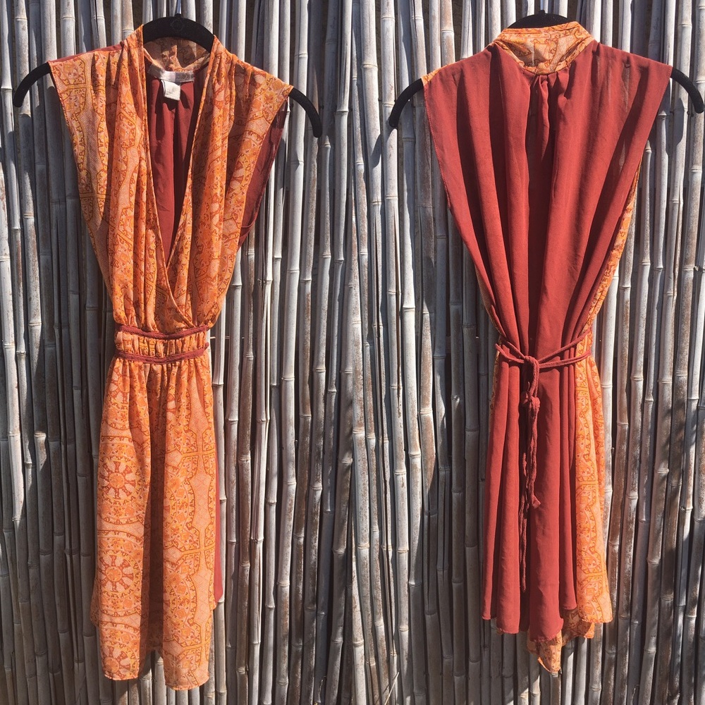 Unique Mosaic Print Dress