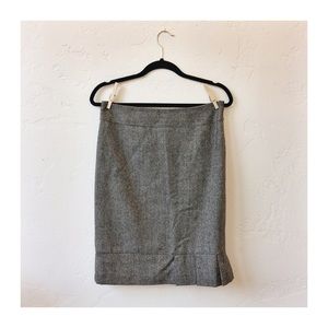 The Limited grey twill skirt.